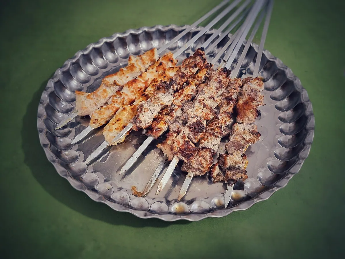 Kebab food typical of Kebab palace